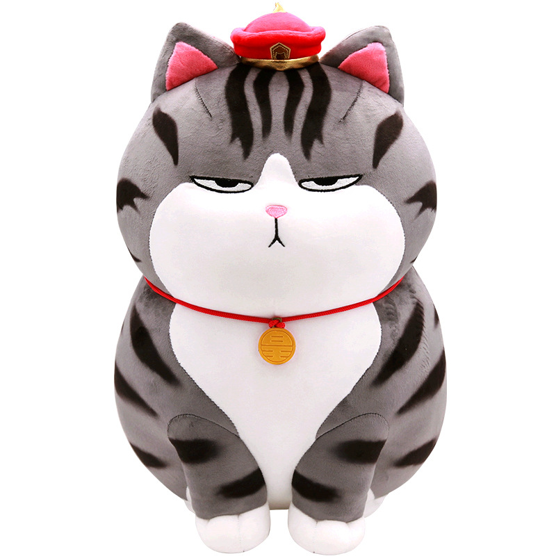 Picture of Genuine Wu Huang Wan Sleeping Doll Bazar Black Plush Toy Long live Totoro Doll Cat Pillow