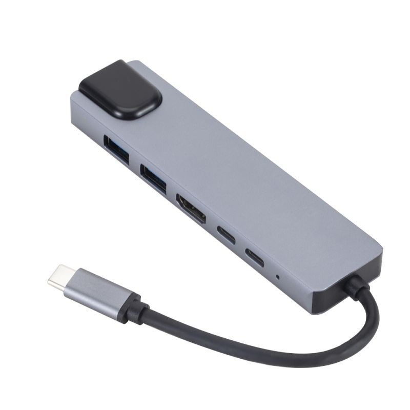 Picture of Cross-Border Six-In-One Docking Station Typec to Rj45 100m Network Port Computer Docking Station USB Hub Hub Pd