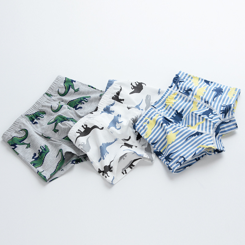 Picture of Children's Underwear Dinosaur Boys Four Corners Boys' Cartoon Shorts Pupil Boys 1-3-12 Years Old Boxer Panties