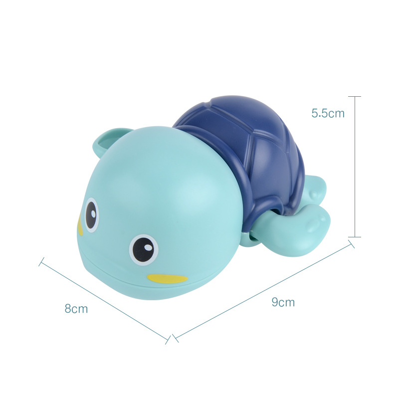Picture of Genuine TikTok Explosions Baby Bathing Water Play Cool Swim Little Turtle Wind-up Chain Animal Play Water Children's Toy
