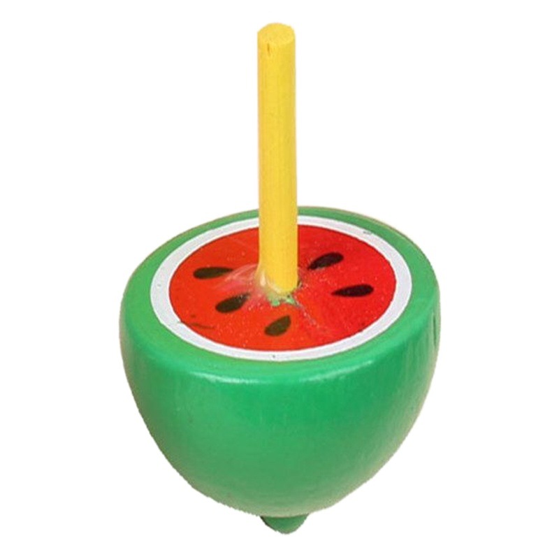 Manual spinning gyro for boys and girls after 80 wooden play children's wooden small gyro kindergarten teaching aids gadgets