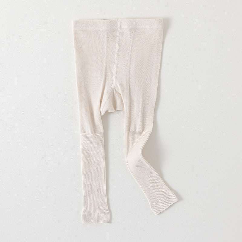 Picture of 2025 Spring and Summer New Style Leggings for Baby Girls, White Nine-Point Pants, Baby Large Pp Pants, Kidsren's Leggings