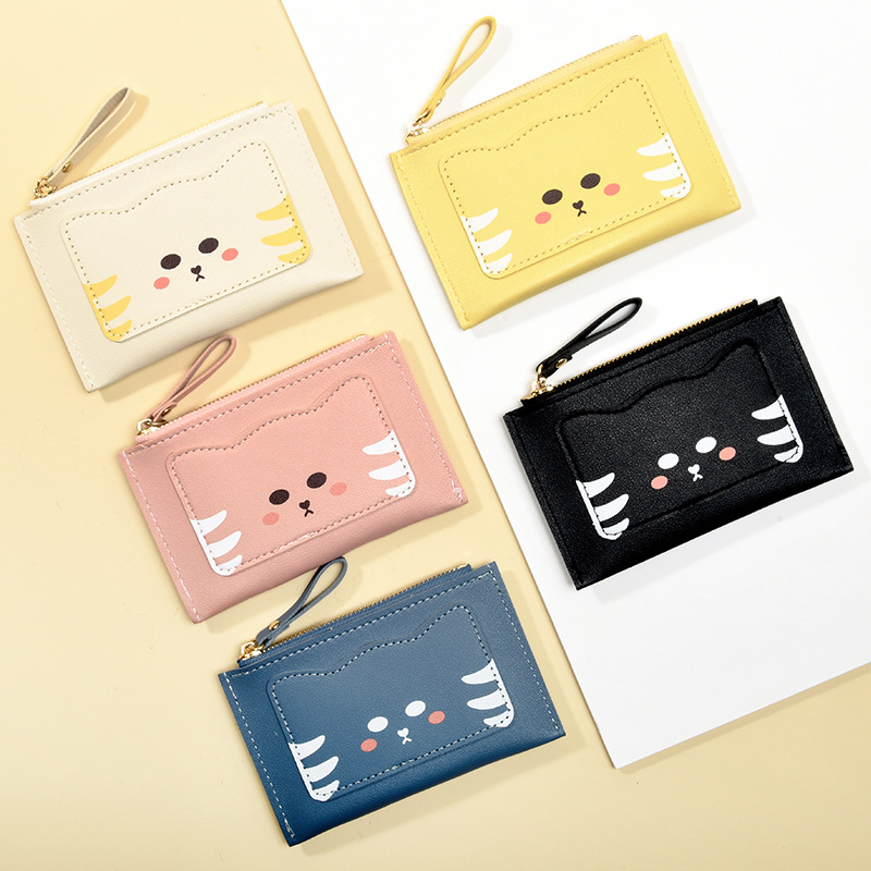Picture of Korean cross-border new women's wallet short cute cartoon multifunctional coin bag student zipper multi-card card bag