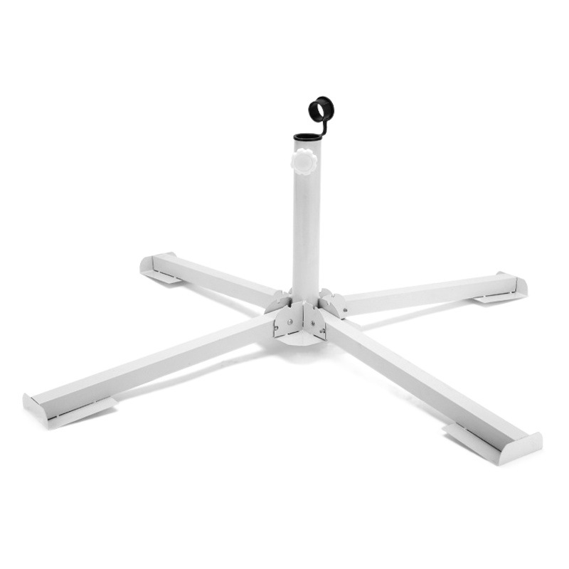 Outdoor Beach Sun Umbrella Advertising Umbrella Floor Seat Four-Legged Tripod Bracket Foldable/Portable Umbrella Stand Cross Umbrella Seat