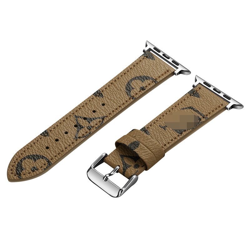 Picture of Big Brand Strap Spot Applicable Apple Watch Strap Apple iwatch87654321 Trendy Brand Leather Strap