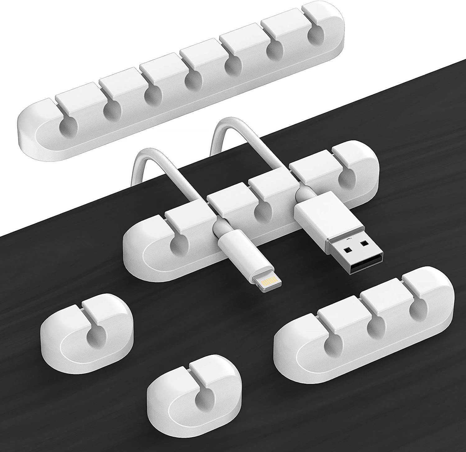 Picture of Amazon Hot Selling Wire Storage Silicone Cable Organiser Data Cable Protective Cover Velcro Nylon Cable Tape Solder