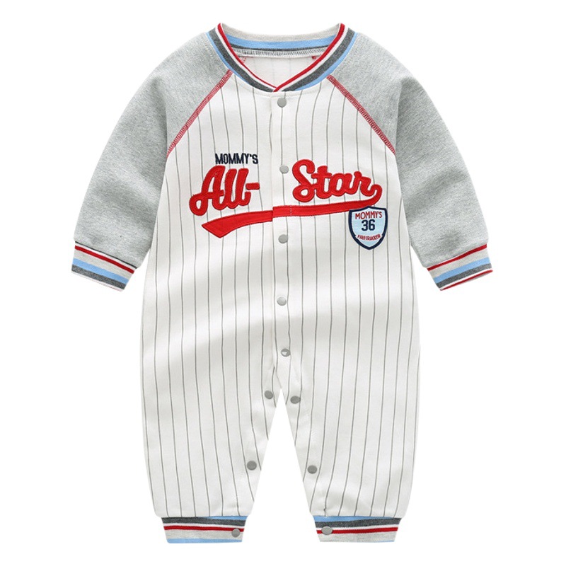All Star Baby Spring & Fall Jumpsuit Type a Pure Cotton Baby Clothing Romper Export Cross-Border Children's Clothing