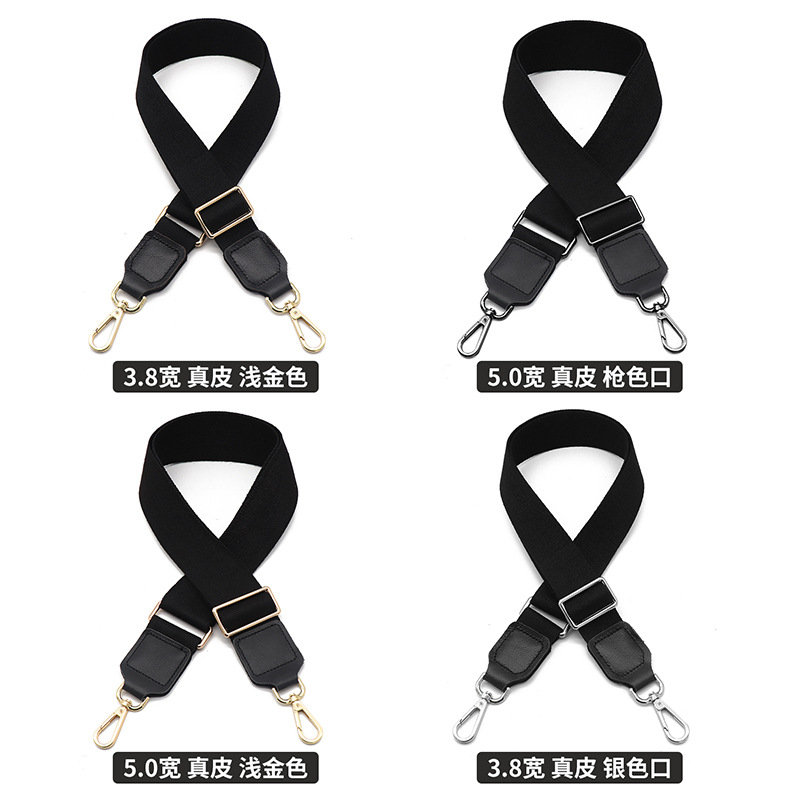 Picture of Women's Bag Solid Color Black Crossbody Shoulder Strap Replacement Bag Strap Shoulder Strap Adjustable Wide Shoulder Strap Strap Accessory Replacement Strap