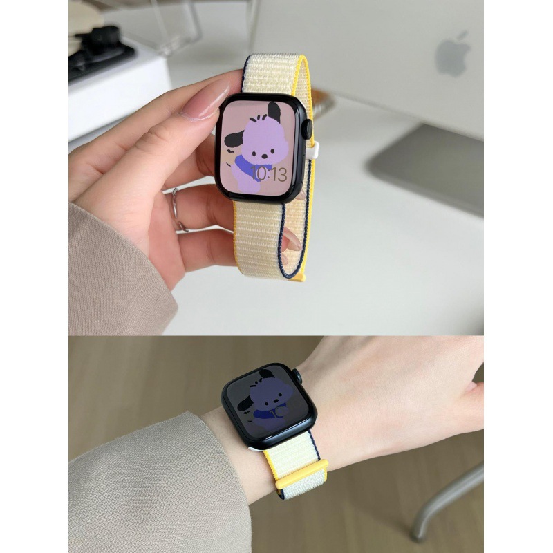 For applewatch S10 double nylon loop strap S9/S8iwatch Velcro Sport SE