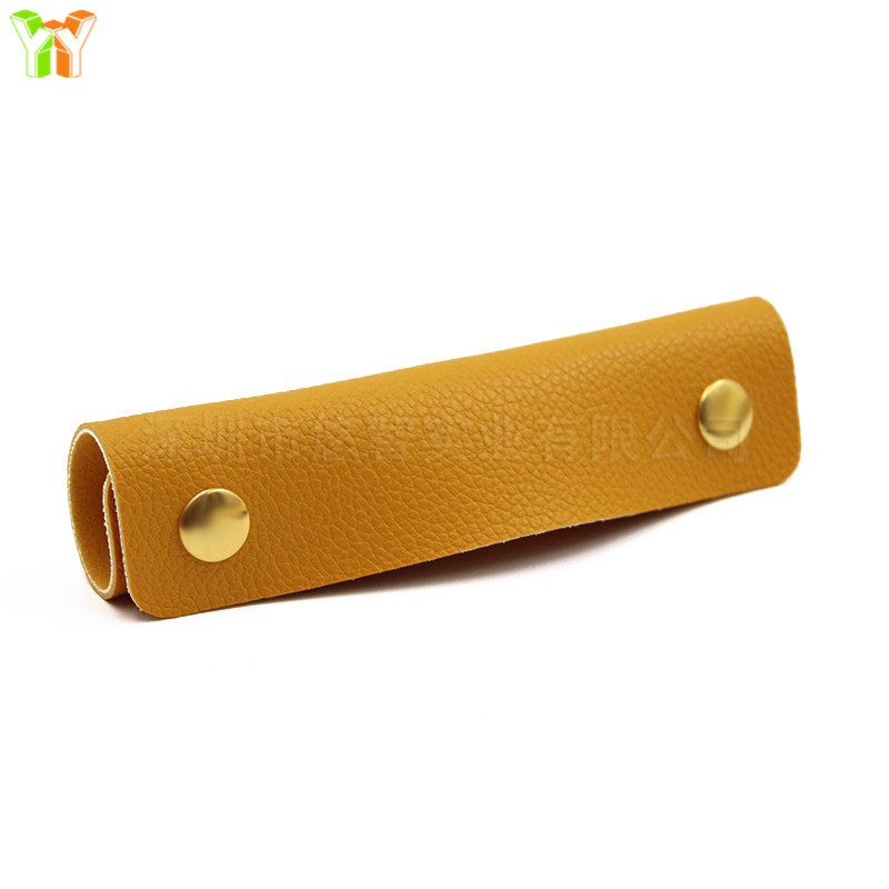 Picture of Double Buckle Luggage Handle Protective Leather Case Anti-Throttling Anti-Dirty Shoulder Strap Bag Shopping Bag Portable pu Leather