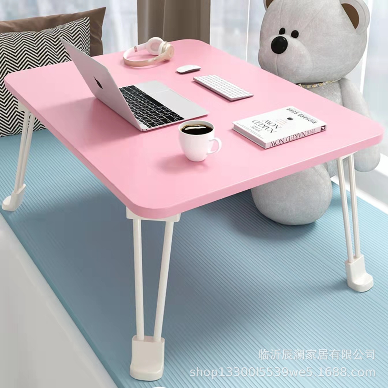 Picture of Chen Lan Yipin Bed Foldable Student Computer Desk Simple Bay Window Outdoor Portable Notebook Table Small Coffee Table