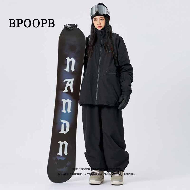 Picture of Southern Small Potato Ski Pants Women's Snowboard Waterproof Ski Outer Wear Pants Loose Double-board Outdoor Men's Casual Pants
