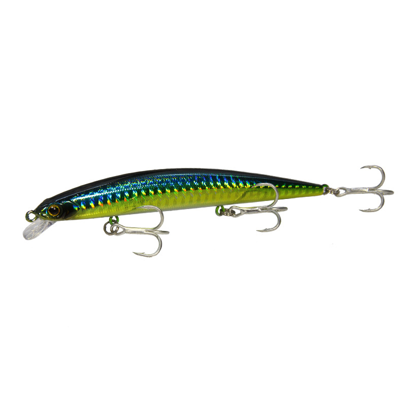 Picture of Riot Fishing King Luya Bait 11.5cm/11g Far Throwing Mino with Ring Beads Aojin Blood Slot Hook Hard Bait False Bait