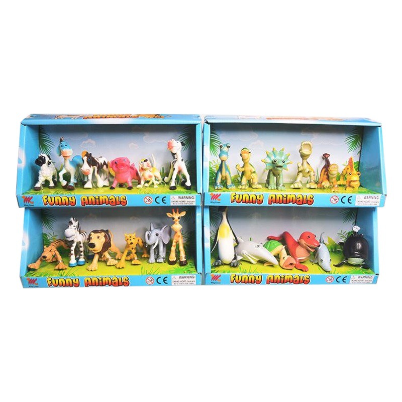 Cross-border Jurassic solid dinosaur model toy animal model lion tiger dinosaur toy children small toy