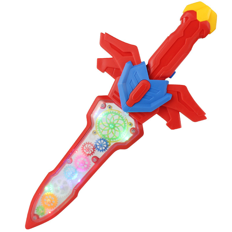 Picture of Children's Electric Flash Gear Sword King Langrisser Glory Electric Luminous Knife Colorful Sound and Light Sword Toy for Children