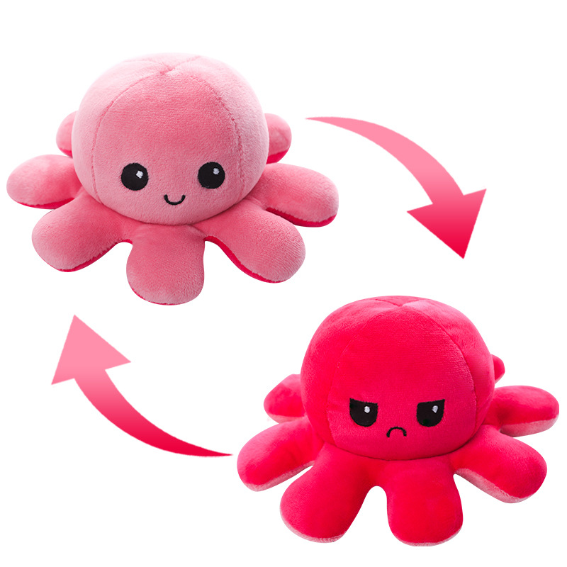 Picture of Flip Octopus Flip Octopus Doll Octopus Plush Toy Double Flip Doll Reversible Octopus