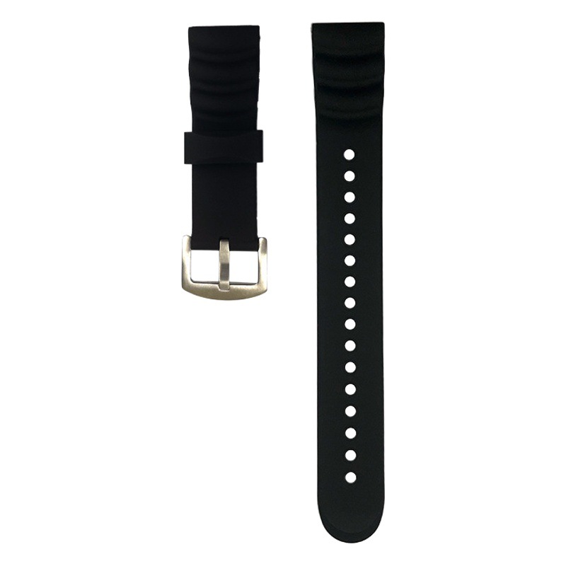 24mm Fishing Diving Silicone Smart Watch Strap Non-Slip Rubber Pin Buckle Silicone Strap Tape Watch Accessories