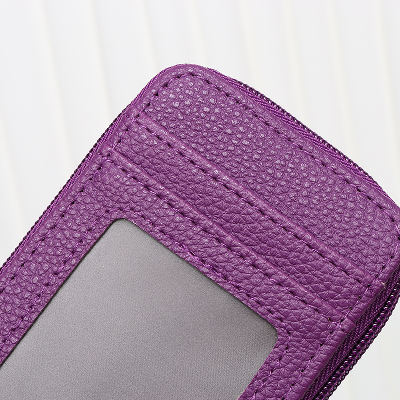 Picture of Cross-border New Arena Card Bag Korean-style Portable Women's Short Bank Card Holder Business Card Holder Vertical Zipper Clutch