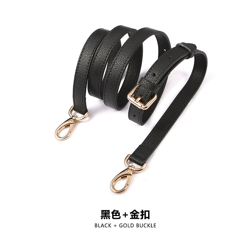Picture of Ma Huangshi MHS-A-3 Black Litchi Pattern Adjustable Women's Bag Strap Single Buy Replacement Bandwidth Shoulder Strap Crossbody