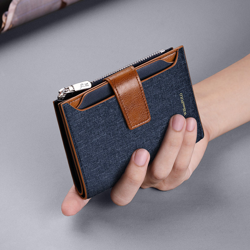 King Paul Wallet Men's Multi-functional Short Wallet Multi-card Coin Purse Men's Fashion Casual Wallet Men