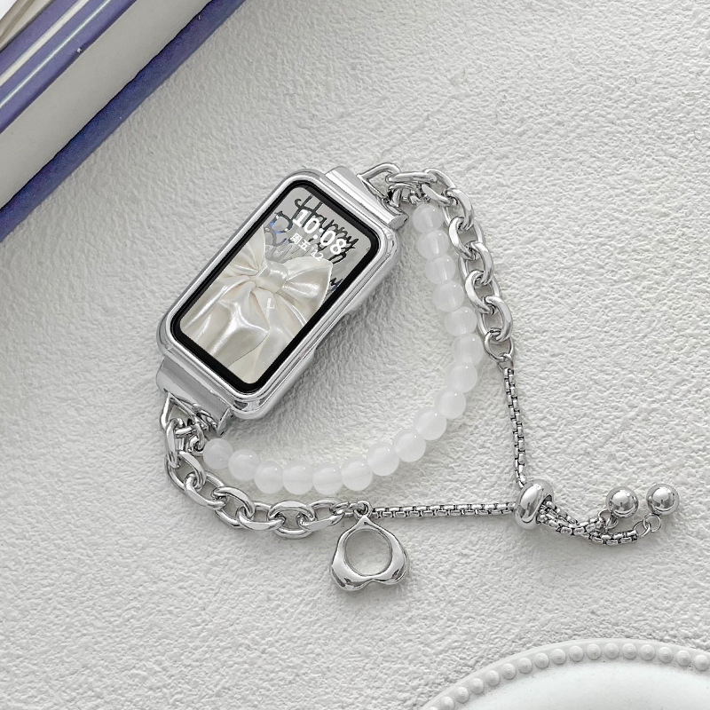 Picture of For Huawei bracelet 10/9/8/7 strap nfc version glory 6/7 wristband metal bracelet love ins summer