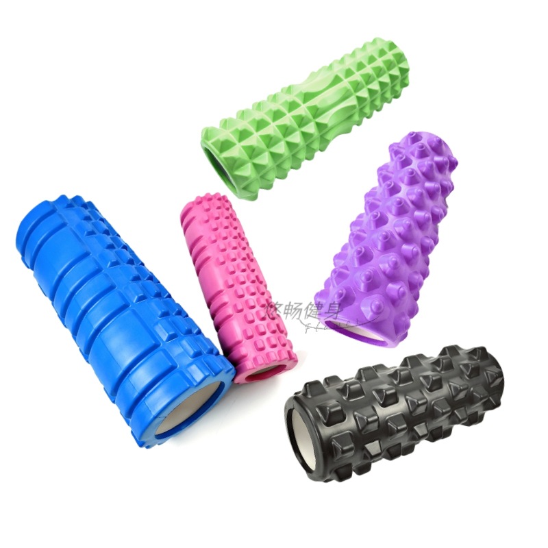 Picture of Eva Hollow Yoga Column 33cm Stereo Dot Mace Muscle Fitness Massage Stick 3D High Hardness Foam Shaft