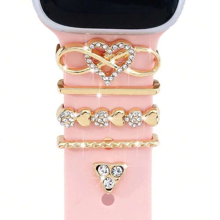 Suitable for Apple Watch Strap Decorative Ring Apple Watch Watch Universal Silicone Strap Decorative Ring Decorative Nail