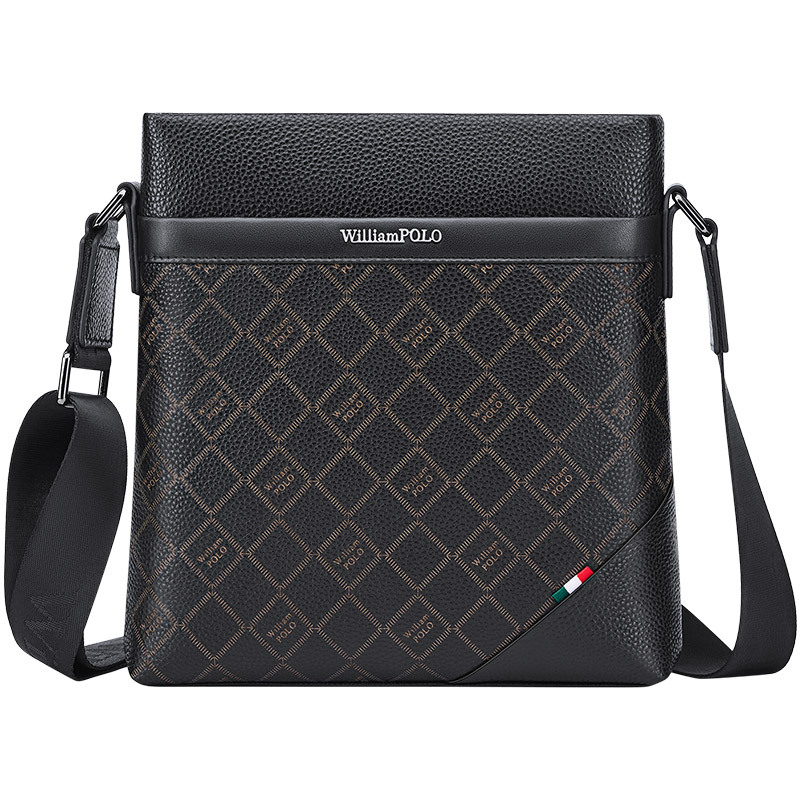Picture of King Paul Genuine Leather Men's Crossbody Bag Men's Shoulder Bag Business Commuter Large Capacity New Cowhide Bag Wholesale