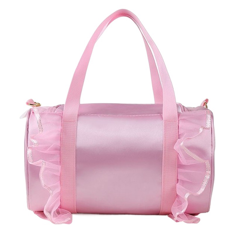 Children's Dance Bag Shoulder Crossbody Bag Training Course Gift Dancing Backpack Women's Embroidered Shoes Silk Storage Princess Lace