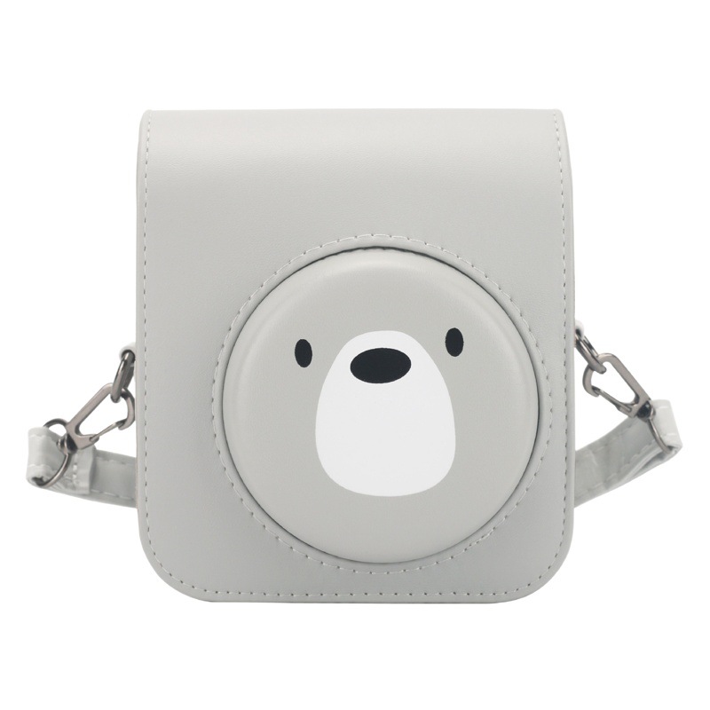 A generation of Fuji Polaroid mini12 gray bear camera storage bag shoulder/diagonal