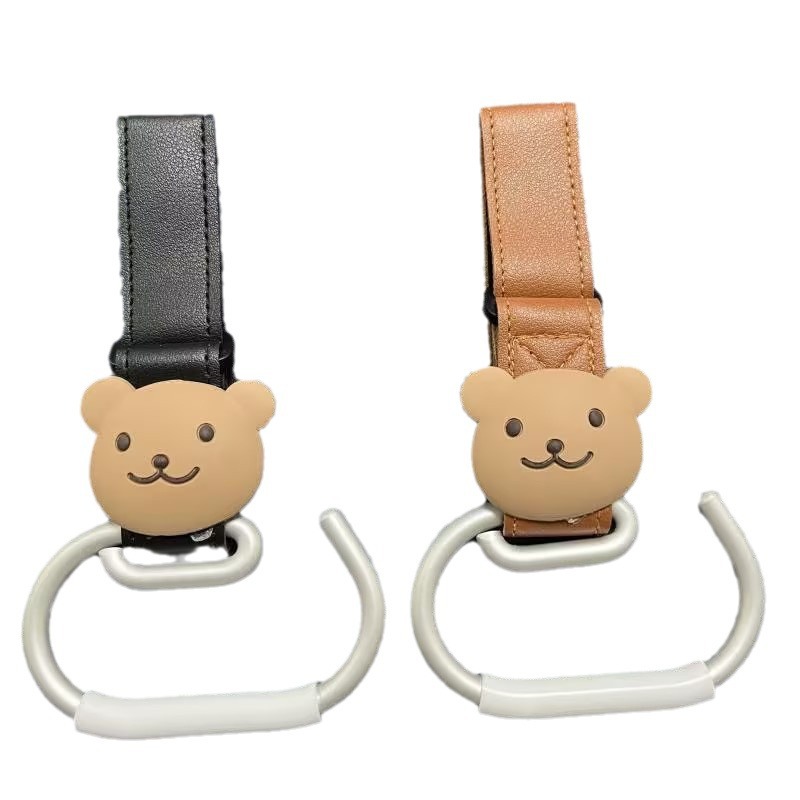 Picture of Ins Korean Style Cartoon Bear Baby Stroller Hook Outdoor Baby Walking Artifact Multifunctional Baby Stroller Strap