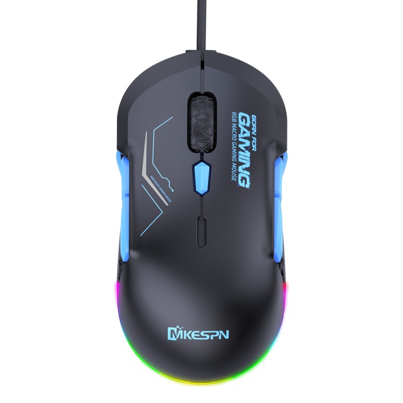12800Dpi Symmetrical 10 Keys on the Left and Right Hand Rgb Macro Definition Gaming Wired Mouse Starting from One Piece