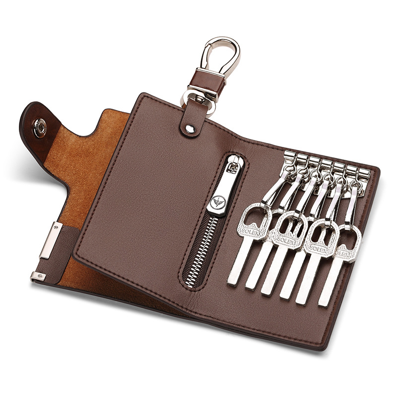 Picture of King Paul's new fashion men's key bag trend casual Joker cowhide key bag men's a generation of hair