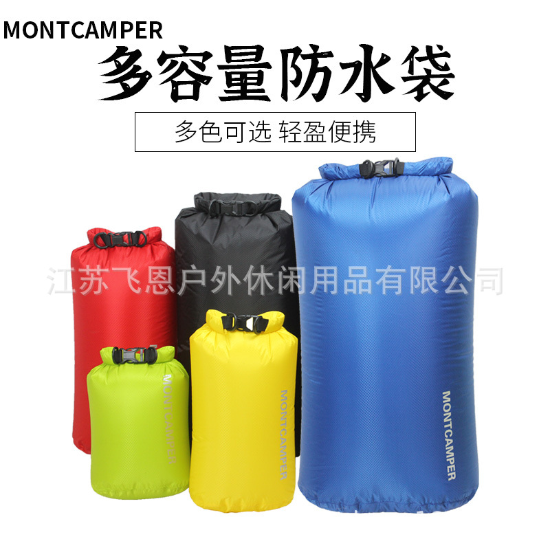 Factory Direct Sales Montcamper Nylon Ultra-Light Outdoor Waterproof Bag Skin Bag Rafting Bag River Tracing Waterproof Bag