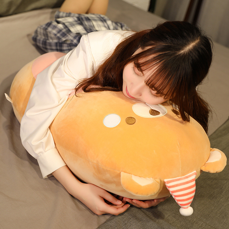 Picture of Cartoon Crown Animal Dinosaur Penguin Chubby Pillow Home Big Pillow Bear Plush Doll Message Vacuum