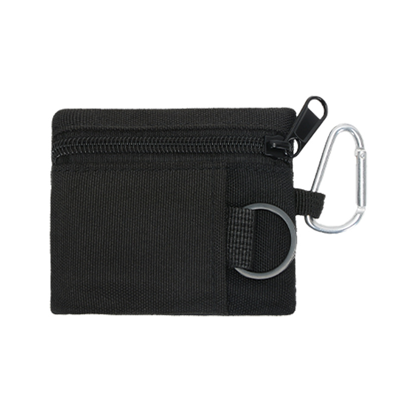 Picture of Simple camping climbing fishing key case outer change storage bag zipper small bag sundries storage card holder key case