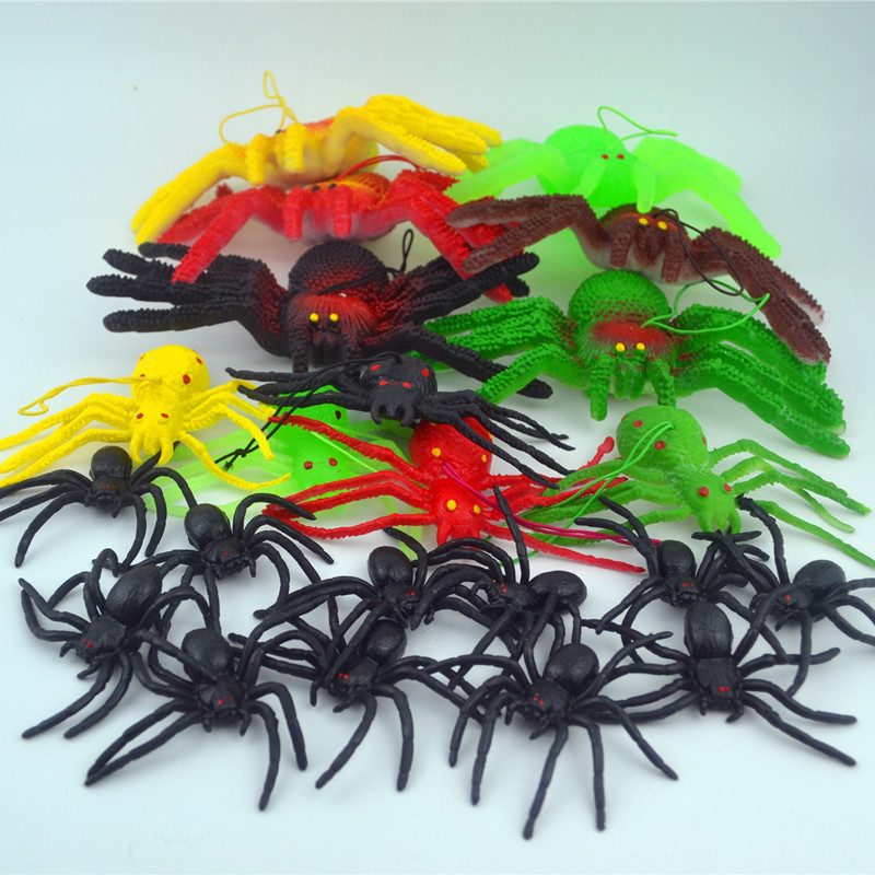 Picture of Large Artificial Prank Soft Rubber Spider Toy Cognitive Kidsren's Insect Scary Poisonous Spider