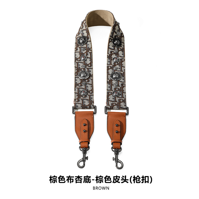 Picture of Mahuangshi MHS-F-66 Wide Bag with Canvas Shoulder Strap Shoulder Crossbody Cowhide Bag Accessories Bag Strap Comfortable D