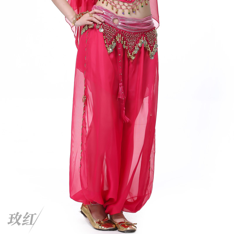 Picture of Dancer Ring Lanterns Belly Dance Performance Dance Pants Belly Dance Pants