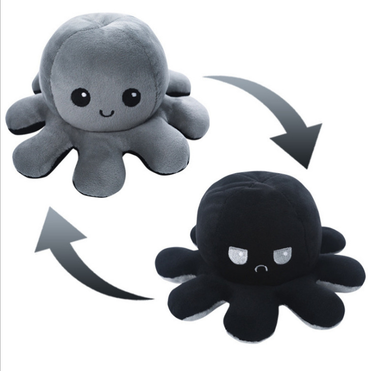 Picture of Flip Octopus Flip Octopus Doll Octopus Plush Toy Double Flip Doll Reversible Octopus