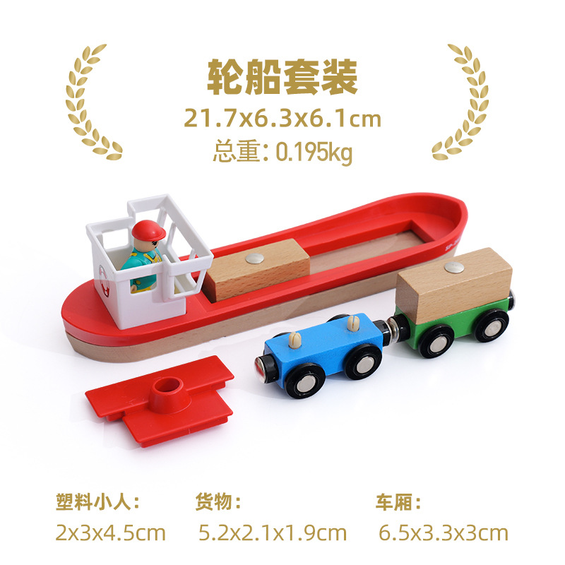 Picture of Wooden Thomas the Tank Engine Track Scene Accessories Large Aircraft Set with Villain Luggage