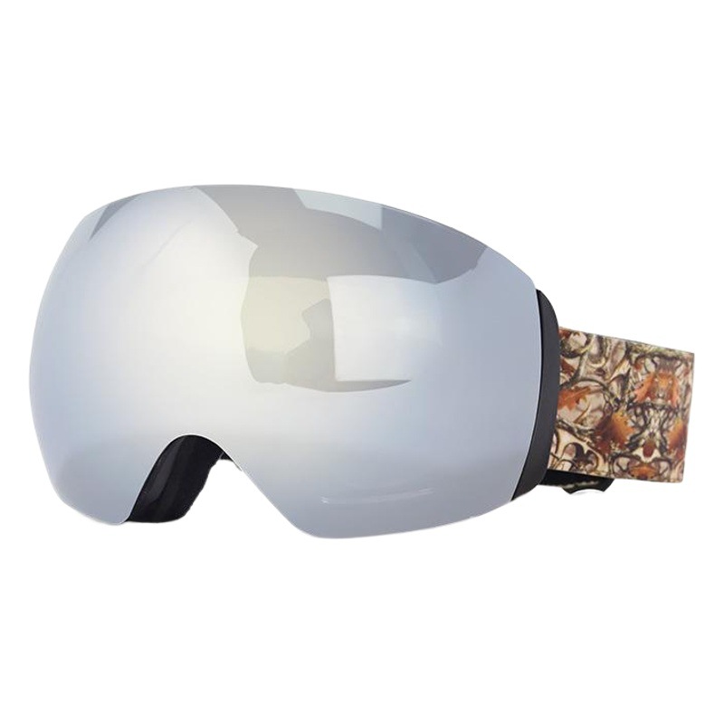 Factory in stock Cross-border Ski Goggles Large Spherical Adult Double Layer Lasting Anti-fog Ski Glasses Ski Equipment for Men and Women