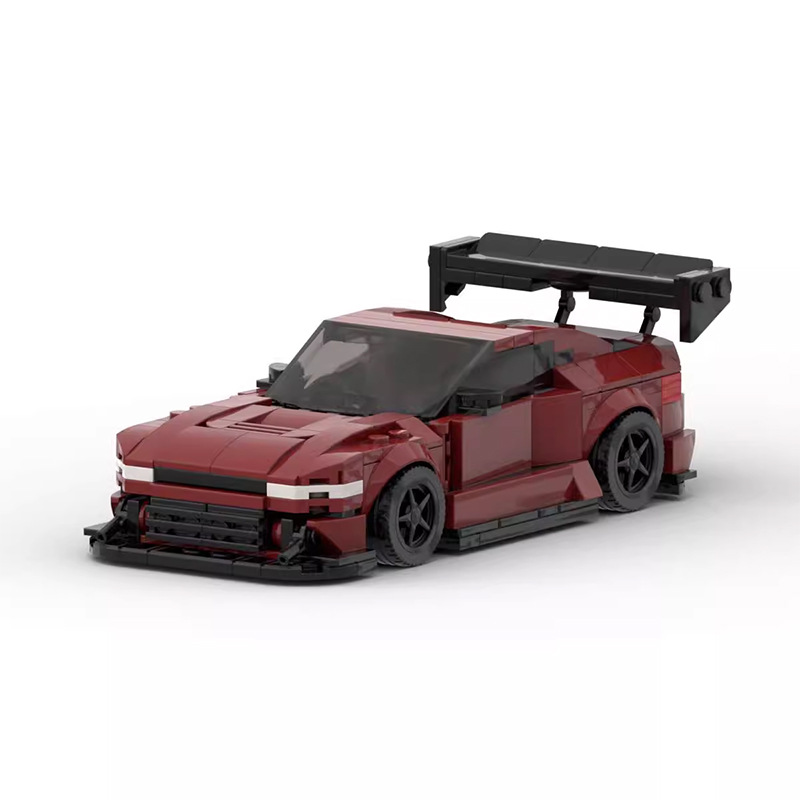 Picture of Creative Domestic Moc Compatible Lego Building Blocks Speed8 Grids Car Nissan 240Sx Silvia Educational Car Model