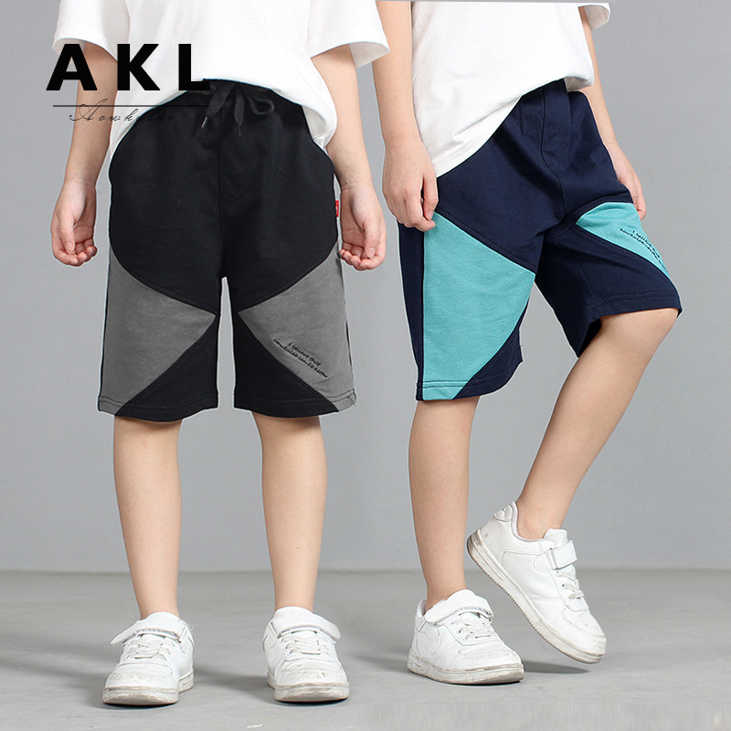 Picture of Children's Pants 2023 Summer New Korean Style Boys' Sports Pants Girls' Knitted Trendy Hot Pants Children's Five-point Pants