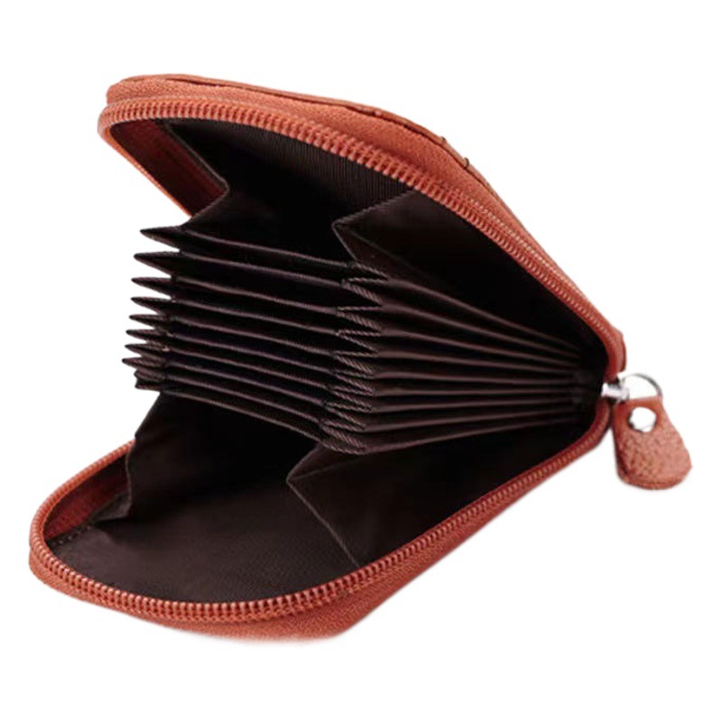 Cross-border New Arena Card Bag Korean-style Portable Women's Short Bank Card Holder Business Card Holder Vertical Zipper Clutch