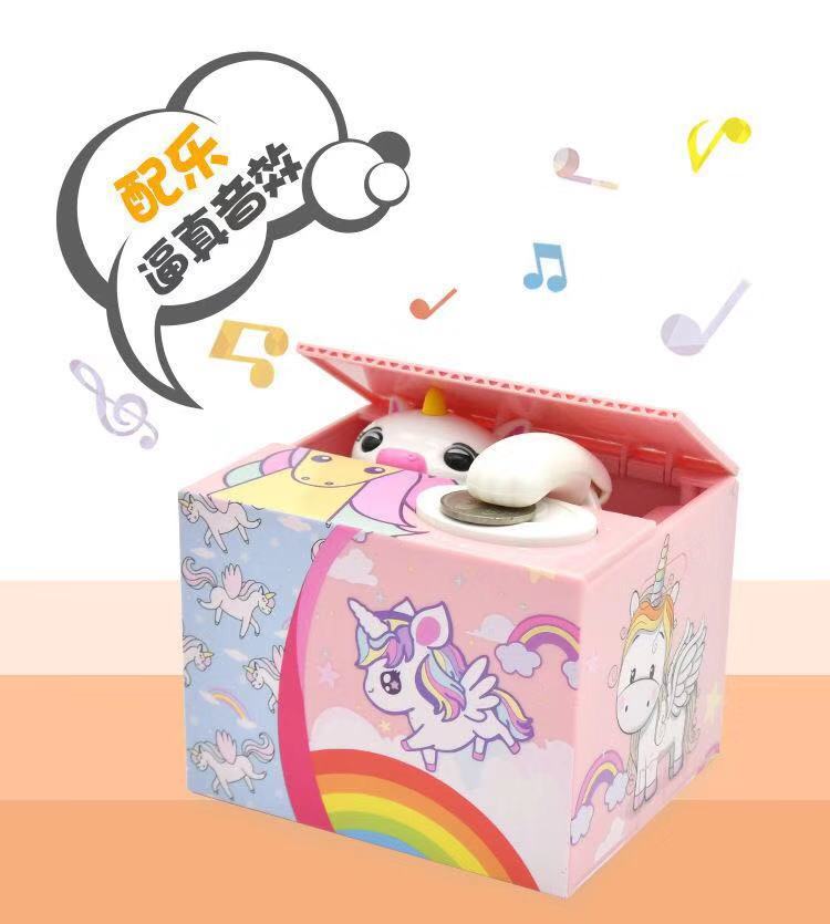 Picture of Cute creative money cat piggy bank children's toys greedy cat electric piggy bank stealing cat piggy bank coins