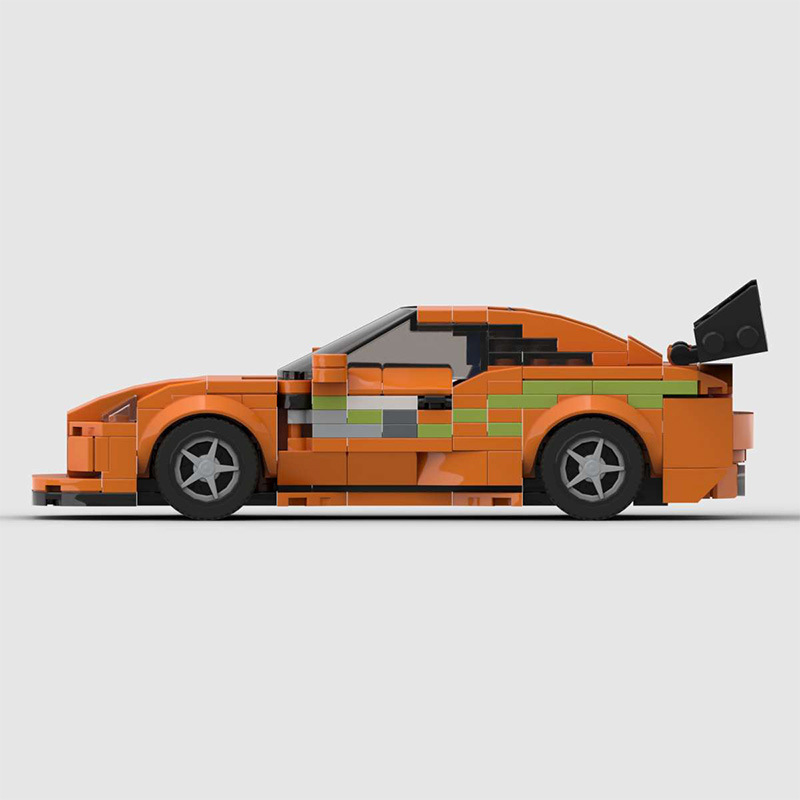 Picture of MOC building blocks compatible with Lego speed Series 8 grid JDM speed and passion 1 Paul same supra Bull Devil