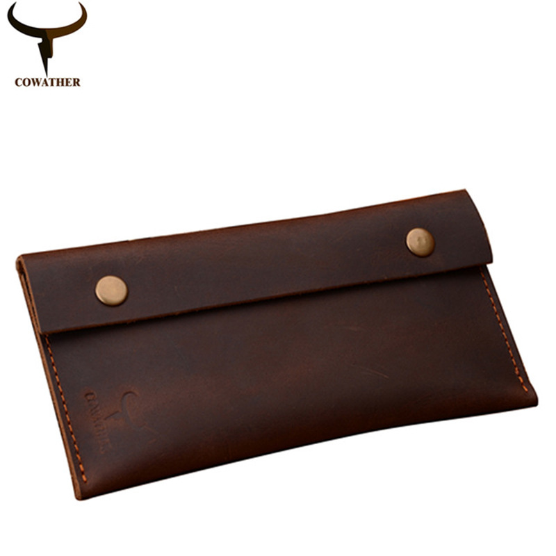 Cowther men's long wallet vintage Business Men's wallet wallet 102
