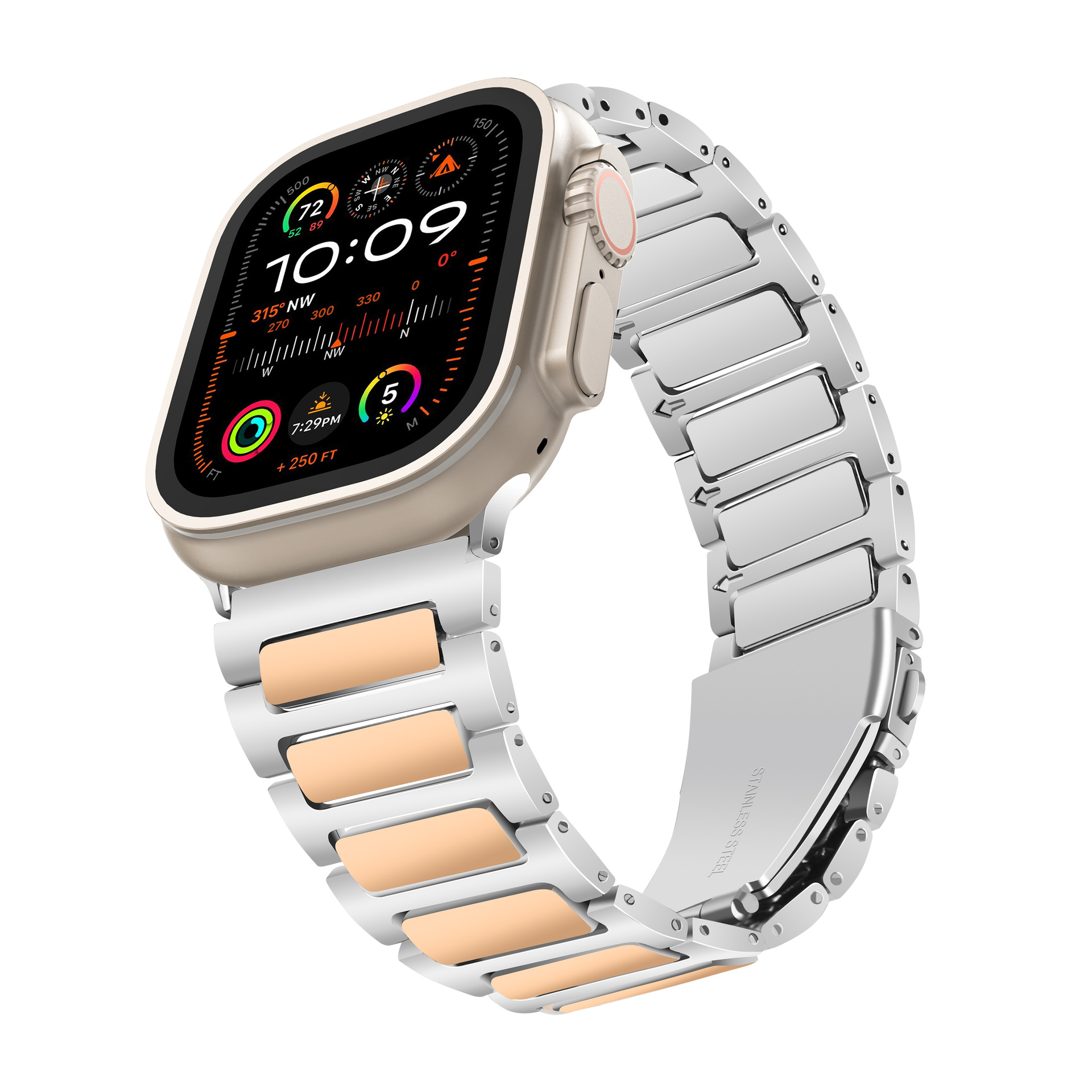Picture of For Apple Watch Strap Tooling Metal Apple iwatch1-10 Generation Ultra2 Folding Buckle Strap