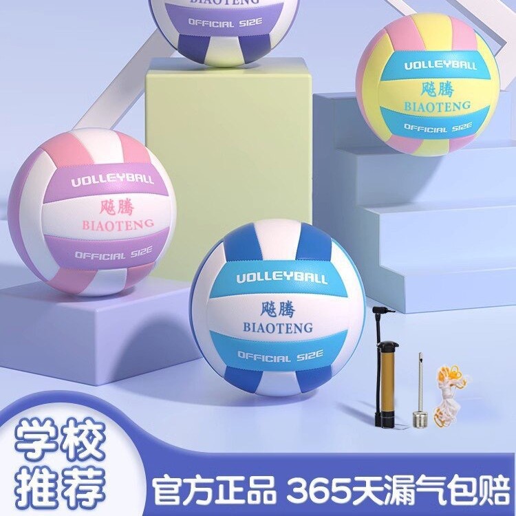 Factory direct Macaron volleyball beginners beach match ball No.5 high school entrance examination junior high school students training special ball